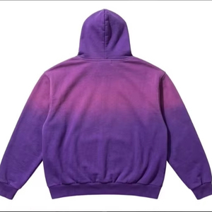 Sweat à capuche sur mesure coupé-cousu, coupe ample et oversize, 100% coton French Terry, délavé soleil, délavé à l'acide, effet vieilli, avec appliqué brodé - Product Image 4
