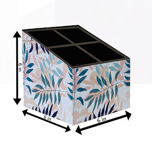 Porte-couverts en bois imprimé marbre rose de luxe avec 4 compartiments, support décoratif pour couverts et serviettes pour usage en restaurant - Product Image 5