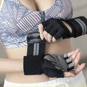 Gants de sport demi-doigts écologiques 2026 en coton de haute qualité, antidérapants, respirants, unisexe, pour fitness, meilleur style, fabriqués en usine, pour la musculation - Product Image 3
