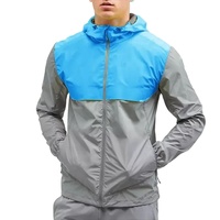 Veste de course unisexe de haute qualité, taille plus, coque rigide |   Coupe-vent léger, imperméable et respirant avec capuche |   Lavage standard