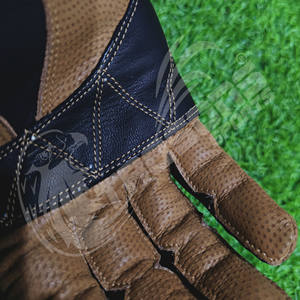 Guantes de bateo TRQSONS personalizables de cuero genuino con puño largo para béisbol - Product Image 2