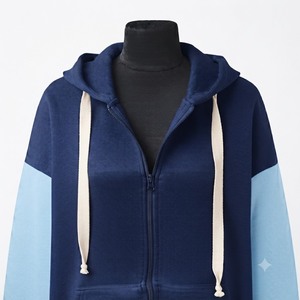 Heavyweight full-zip hoodie Oversized casual streetwear <b>Athletic</b> sportswear jacket Thick drawstrings hoodie - Product Image 3