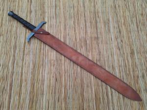 DAMAS FAIT À LA MAIN BWRAP POIGNÉE EN CUIR ROI ARTHUR EXCALIBUR ÉPÉE NMT-2526 - Product Image 6