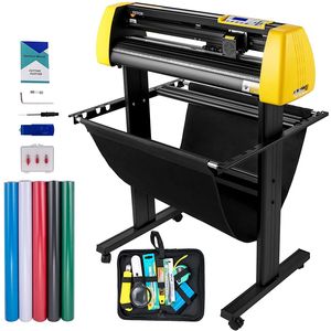Macchina da Taglio Automatica per Vinile 34/870 mm con Schermo LCD, Alimentazione Carta e Taglio Contorno per Plotter Grafico Automatico - Product Image 1