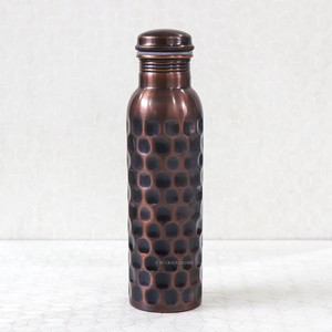 Botella de Agua de Cobre Puro Hecha a Mano, 950 ml, 32.5 oz de Capacidad, Diseño Martillado, a Prueba de Fugas, Botella de Cobre Auténtica - Product Image 6