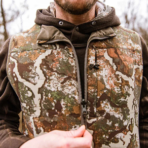Gilet de chasse camouflage pour homme, sans manches, en softshell respirant, coton, coupe-vent, polyester, protection UV, uni/imprimé, été - Product Image 5