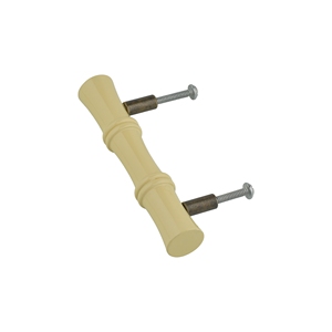 Poignée de meuble style bambou crème, bouton de tiroir, tirant de tiroir pour porte de placard et tiroir - Product Image 1