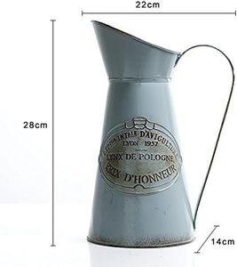 Eco Friendly Stylish Aluminum Flower <b>Vase</b> Decorative Home Accent Lightweight Durable Modern Centerpiece <b>Unique</b> Finish - Product Image 5