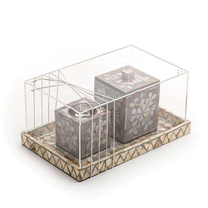 Suministro Directo de Fábrica: Elegante Juego de Quemadores de Bakhoor con Incrustaciones de Hueso Disponible a un Precio Accesible por blossom craft - Product Image 4