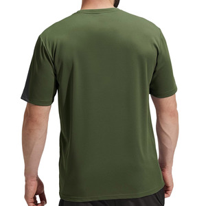 Camisetas de Verano para Hombre al por Mayor, de Color Sólido, Cuello en V, Sin Costuras, Manga Corta, Transpirables, Deportivas, para Correr - Product Image 3