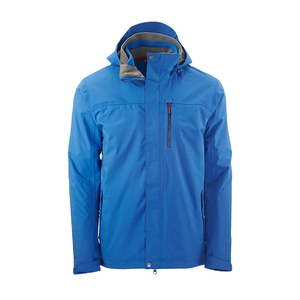 Veste Softshell Noire à Capuche avec Fermeture Éclair, Résistante à l'Eau, Vêtement d'Extérieur Coupe Classique, Vêtement d'Hiver - Product Image 1