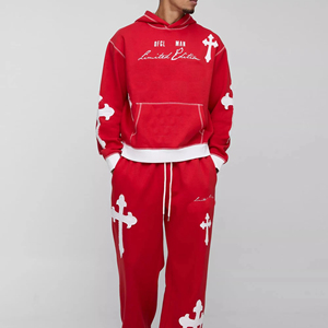 ชุดวอร์มขาบานขายส่ง |   เสื้อฮู้ดดี้และกางเกงขาบานแบบ OEM - Product Image 1