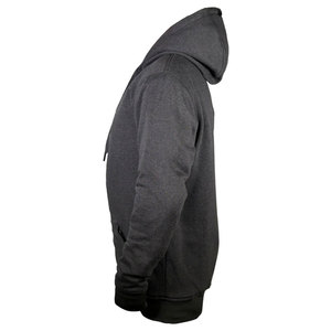 Sudadera con capucha y cremallera para hombre, color gris oscuro, corte regular, algodón French Terry, estilo casual para otoño, fabricante de ropa personalizada para hombre - Product Image 2