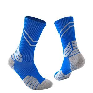 Chaussettes de sport montantes pour hommes S-SHAPER, antidérapantes, anti-humidité, en polyester/nylon/spandex tricoté, anti-bactériennes - Product Image 1