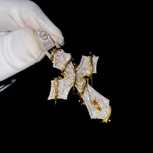 Pendentif personnalisé en argent 925 plaqué rhodium glacé avec photo de croix chrétienne Jésus, en moissanite, breloque religieuse, cadeau parfait pour collier - Product Image 4