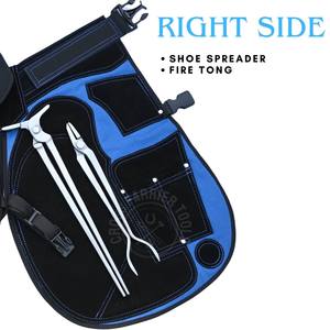 ชุดเครื่องมือช่างตีเกือกม้ามืออาชีพ ค้อนหนัก คีมจับเหล็ก คีมตัดหนังวัว คีมตัดหนังวัวแบบหัวกลม ที่ถ่างหนังวัว และผ้ากันเปื้อนช่างตีเกือกม้า - Product Image 5