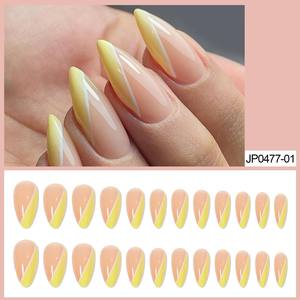 Faux Ongles ABS à Presser pour Nail Art, Fournitures d'Ongles Artificiels, 24 Pièces, Style Ins, Longs/Moyens/Courts, Plusieurs Couleurs, Lime à Ongles, Vente en Gros - Product Image 5
