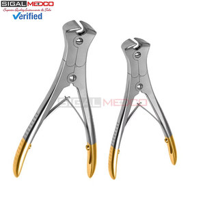 2 pièces Coupe-épingles et coupe-fils canulés TC 9 et 6 pouces, à extrémité dorée, instruments médicaux orthopédiques pour la chirurgie osseuse - Product Image 3