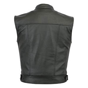 Chaleco de Cuero Personalizado para Motocicleta, el Más Vendido, para Hombre, Chaqueta sin Mangas para Motociclistas, Fabricante Mayorista OEM ODM - Product Image 2
