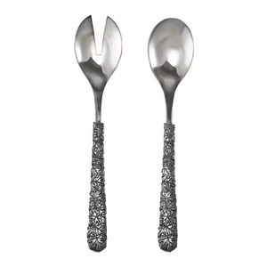 ชุดเสิร์ฟสลัดสแตนเลสสตีลทันสมัยสำหรับงานเลี้ยงและบุฟเฟ่ต์ - Product Image 4