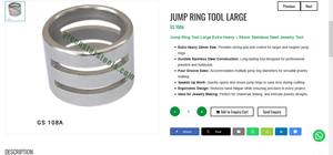 Herramienta para abrir anillos grandes de 24 mm, herramientas de joyería de acero inoxidable para la fabricación de joyas |   N.° de artículo GS-108A - Product Image 3