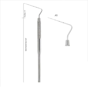 Instrumentos Bone Bridge de 2.5mm y 6mm para Relleno Dental de Composite, de Acero Inoxidable con Punta Dorada, 175mm de Longitud, Reutilizables, Manuales - Product Image 2