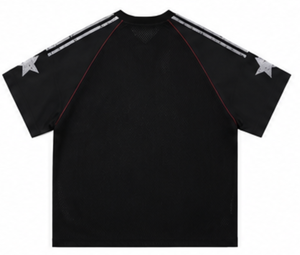 Camisetas de hombre al por mayor con lavado ácido, 100% algodón, de punto de malla de alta densidad, manga corta, holgadas, estilo boxy, con impresión de logotipo personalizado - Product Image 6