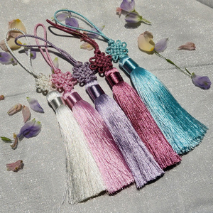 [Goyu] Ornement traditionnel coréen en soie Norigae avec pompon, pendentif décoratif pour Noël, Halloween, Nouvel An, emballage cadeau, pochette porte-bonheur - Product Image 2