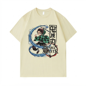 <span class=keywords><strong>T</strong></span>-Shirt con Grafiche <span class=keywords><strong>Anime</strong></span> Personalizzate di Alta Qualità, 100% Cotone - Product Image 6