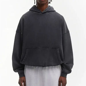 High Quality Oversized Cotton Hoodie for Men Streetwear with Customised Printed <b>Design</b> Heavyweight High Comfort - Product Image 6