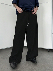Ensemble de pantalons cargo Y2K amples et surdimensionnés en toile coupe-vent respirante avec cordon de serrage pour hommes et femmes - Product Image 6