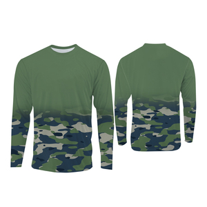 Sudadera de Pesca Personalizada para Hombre, Impresión Digital, Camuflaje, UPF50+, Secado Rápido, Protección UV, Manga Larga, para Actividades al Aire Libre - Product Image 3