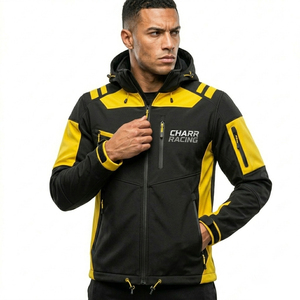 High Quality Outdoor <b>Racing</b> <b>Jacket</b> Softshell Hooded Windproof Waterproof Performance <b>Jacket</b> Men - Product Image 4