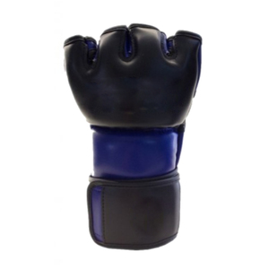 ถุงมือฝึกซ้อม MMA/คิกบ็อกซิ่ง ครึ่งนิ้ว ยี่ห้อ Rahsal Industries ทำจากหนัง PU สำหรับปิดนิ้วมือ  แบบ unisex สีน้ำเงิน  สำหรับศิลปะการต่อสู้แบบกำหนดเองได้ - Product Image 2