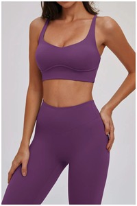 Soutien-gorge de sport sans couture personnalisé pour femme, dos croisé, dos nu, pour fitness, yoga et entraînement en salle de sport – Vente en gros - Product Image 3