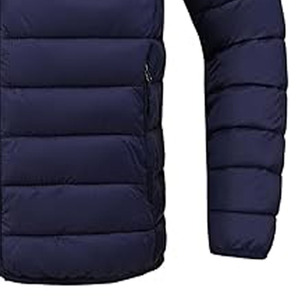 2025 Custom Shiny Cotton Winter Bubble Men's Designer Puffer <b>Jacket</b> OEM Urban Style Wholesale - Product Image 2