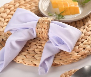Best Price 2026 Water Hyacinth Napkin Ring Elegant Table Setting Accessory for Hotel Simple Home Decorations Made in Vietnam - Product Image 5