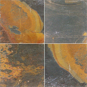 Ardoise en or avec surface rugueuse Look élégant Performance haute résistance et longue durée pour la décoration en pierre d'architecture moderne - Product Image 3