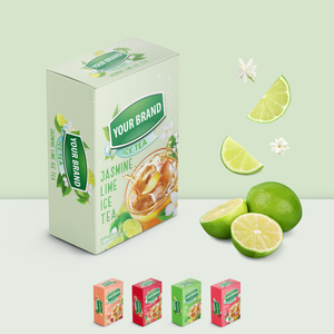 Té en Polvo de Sabor Frutal en Bolsas al Vacío, Empaque en Sobres 4 en 1, Té de Plátano con Matcha y Leche, Sabor Plátano - Product Image 3