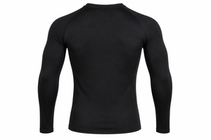Rashguard à manches longues pour homme Free Fight Industry, noir, séchage rapide, respirant, écologique, UPF50+, antibactérien, 140g - Product Image 2