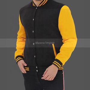 Chaqueta bomber de manga larga para hombre, chaqueta de cuerpo personalizado de alta calidad - Product Image 5