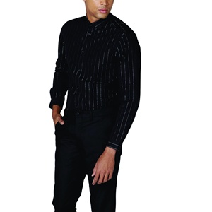 เสื้อเชิ้ตผู้ชายแขนยาวทำจากโพลีเอสเตอร์ออกแบบได้ตามต้องการแนวแฟชั่น2023 - Product Image 2