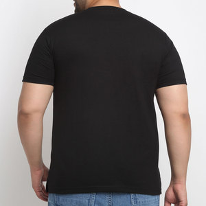 เสื้อยืดโอเวอร์ไซส์สำหรับผู้ชายไซส์ใหญ่พิเศษ พิมพ์โลโก้ได้ ผ้าคอตตอนหนานุ่ม ทรงหลวม สไตล์สตรีทแวร์ลำลอง - Product Image 3