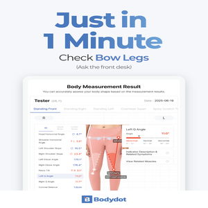Bodydot BDF1000 เครื่องวิเคราะห์ร่างกายอัจฉริยะด้วย AI ดีไซน์ยืดหยุ่น โครงอะลูมิเนียมอัลลอยด์ ไม่สามารถพับได้ ติดตามท่าทางร่างกายแบบเต็มตัว - Product Image 2