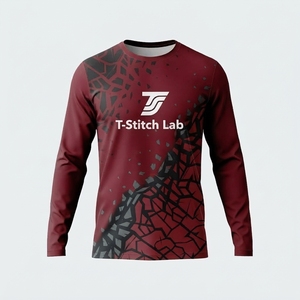 High Quality Crew Neck <b>Long</b> Sleeves Wholesale Rate Quick Dry Regular <b>Fit</b> Men <b>T</b> <b>Shirt</b> Quick Dry Lightweight - Product Image 6