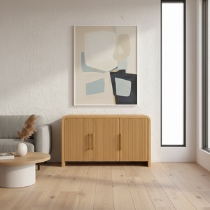 3 Doors Sideboard Coffee Table for Living Room Lounge <b>Suite</b> <b>Sofa</b> Set Living Room Furniture OEM ODM Custom Premium Quality Indoor - Product Image 4