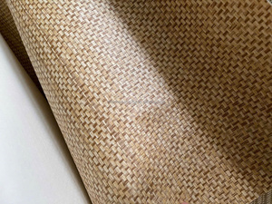 Papier peint en toile de jute texturée écologique - Revêtement mural en fibres naturelles pour les intérieurs - Product Image 4