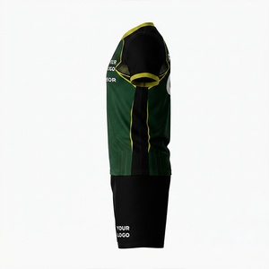 Conjunto de Uniforme de Fútbol Personalizado con Cuello en V, Sublimación Premium, Transpirable, de Secado Rápido, 100% Poliéster, Tejido de Malla - Product Image 3