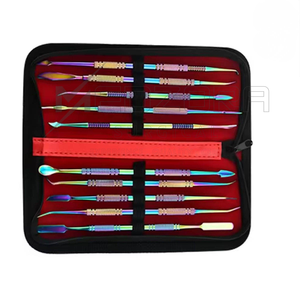 10 Piezas de Herramientas Manuales de Titanio Coloridas para Esculpir Cera Dental, Kit de Escultura de Modelos de Yeso de Doble Cabeza, Reutilizables y Ecológicos - Product Image 2