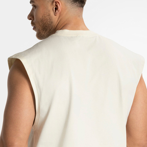 Débardeur Homme Oversize OEM en Polyester Coton, Col Rond Sans Manches, Coupe Décontractée, Style Streetwear Léger, Vente en Gros - Product Image 4